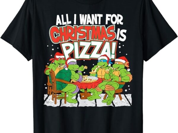 Teenage mutant ninja turtles pizza for christmas t-shirt t-shirt
