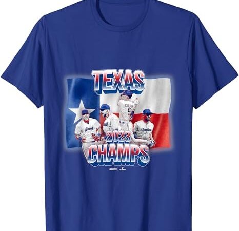 Texas baseball 2023 world champions mlb players, inc. t-shirt