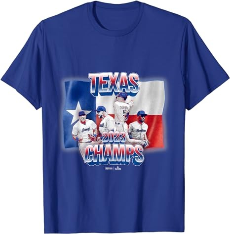 Texas Baseball 2023 World Champions MLB Players, Inc. T-Shirt