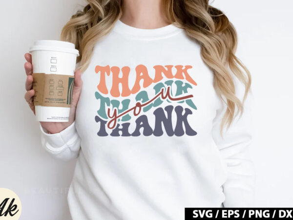 Thank you retro svg t shirt designs for sale