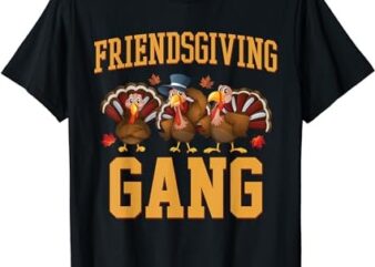 Thanksgiving 2023 Turkeys Group Family Friendsgiving Gang T-Shirt