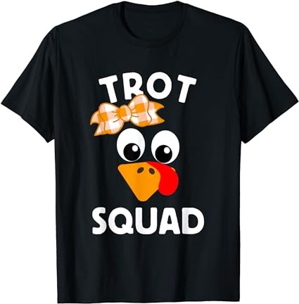 Thanksgiving day running trukey trot squad t-shirt