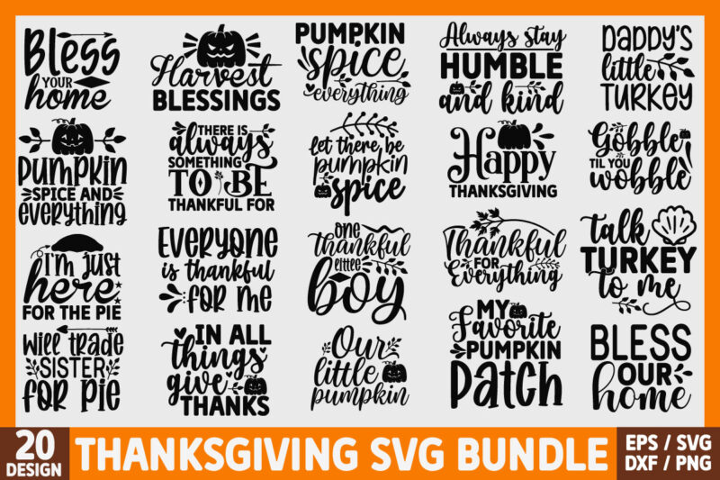 Thanksgiving SVG Bundle