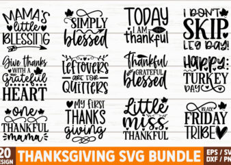 Thanksgiving SVG Bundle t shirt designs for sale