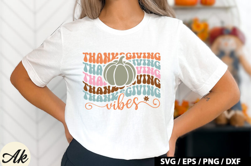Thanksgiving vibes Retro SVG
