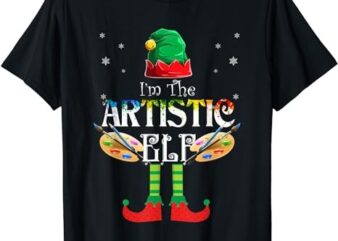 The Artistic Elf Group Matching Family Christmas Gifts Art T-Shirt