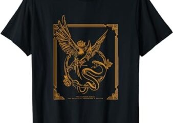 The Ballad of Songbirds and Snakes Framed Gold Keyart T-Shirt