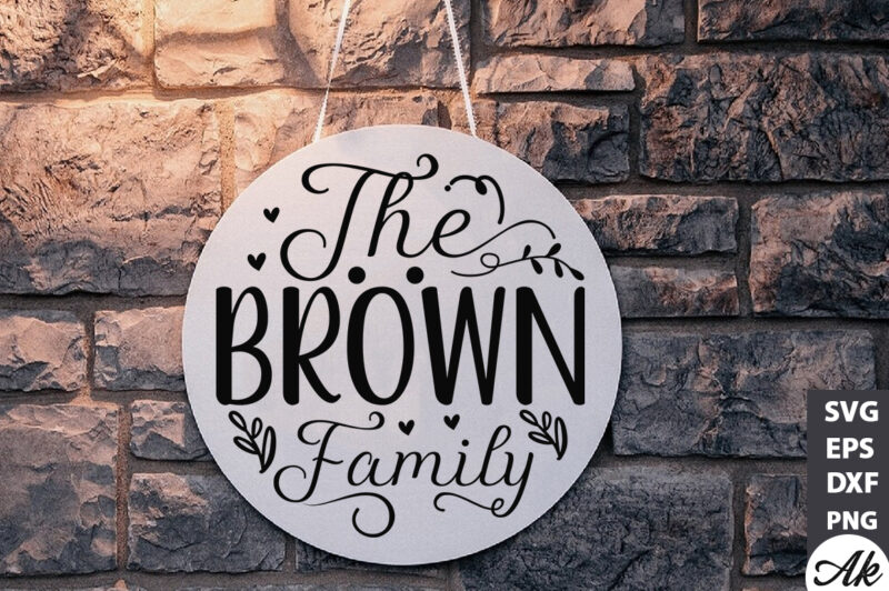 Family Round Sign SVG Bundle