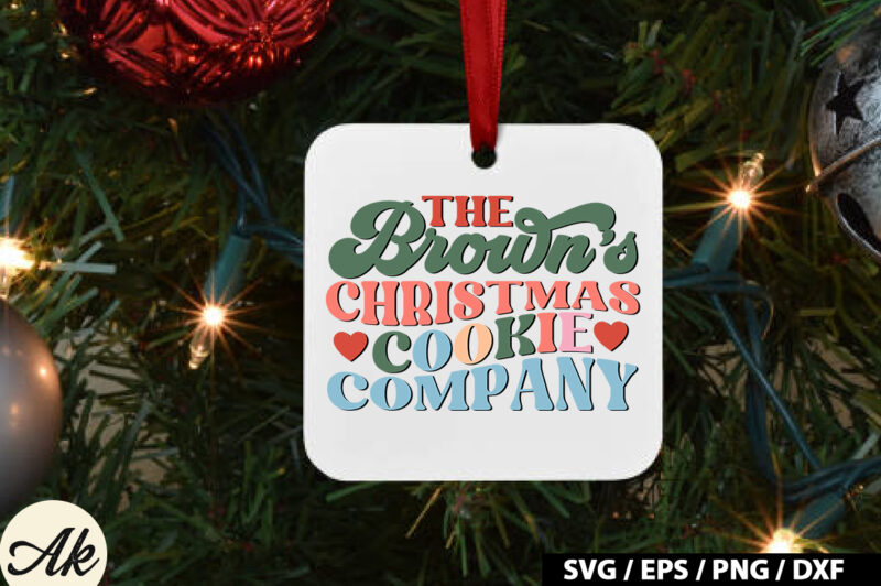 The brown’s christmas cookie company Retro SVG