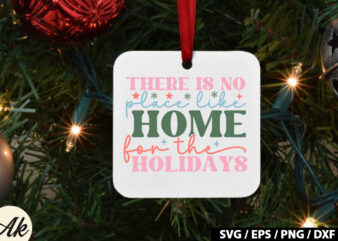 There is no place like home for the holidays Retro SVG t shirt designs for sale