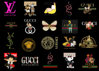 35 Gucci, Moschino, Versace, Louis Vuiton, Luxury Shirt Designs Bundle For Commercial Use, Gucci, Moschino, Versace, Louis VuitonT-shirt, Gu