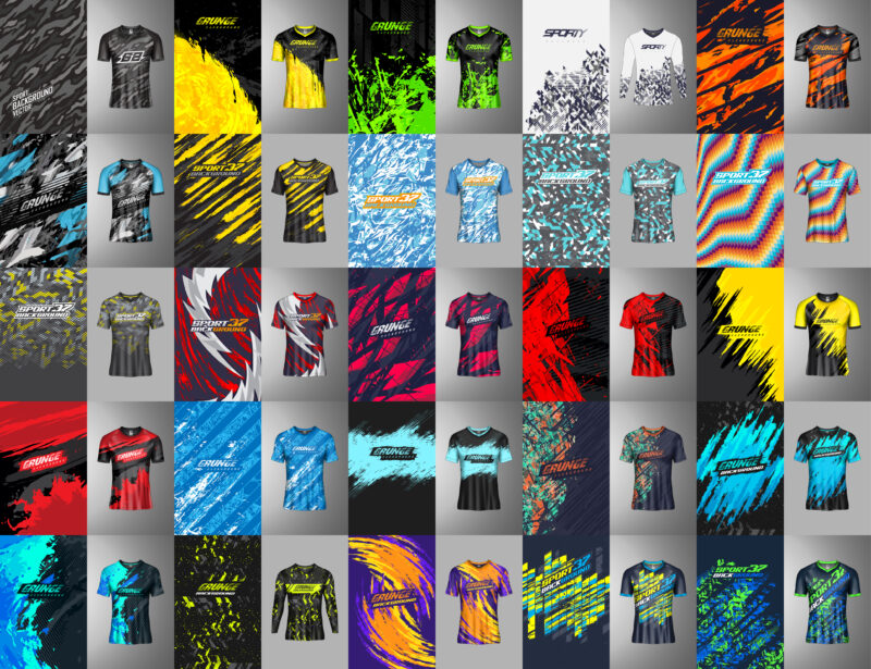 80+ Racing Jersey T-Shirt Designs Bundle | Jersey Designs | Jersey Sublimation