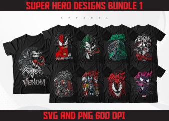 30 super hero t-shirt designs bundle 1 | anti hero t-shirt design | t-shirt design bundle | streetwear design | digital download | dtf | dtg