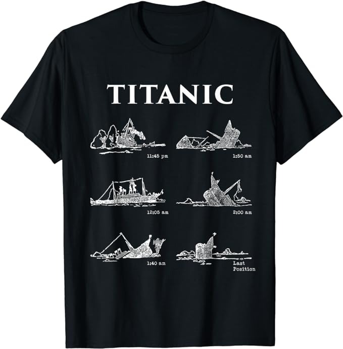 Titanic, Titanic Sinking, Titanic History, Titanic T-Shirt PNG File