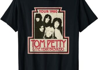 Tom Petty and the Heartbreakers 1980 Tour Poster T-Shirt
