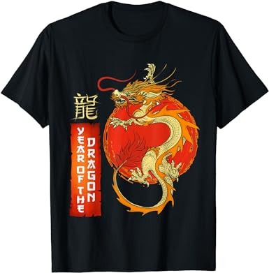 Traditional dragon sign the year of the dragon chinese year t-shirt