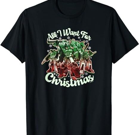 Transformers autobots group christmas all i want t-shirt