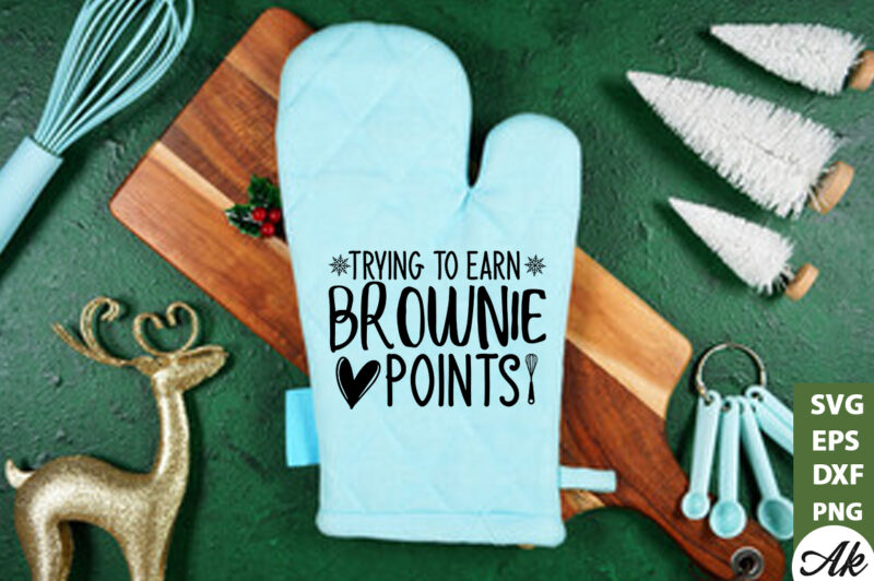Trying to earn brownie points Pot Holder SVG