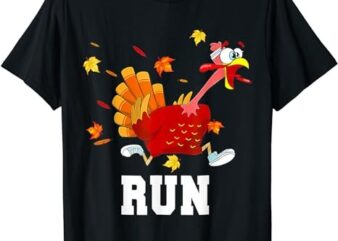 Turkey Run Costume Thanksgiving Running Turkey Trot T-Shirt PNG File