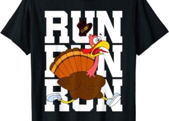 Turkey Run Costume Thanksgiving Running Turkey Trot T-Shirt