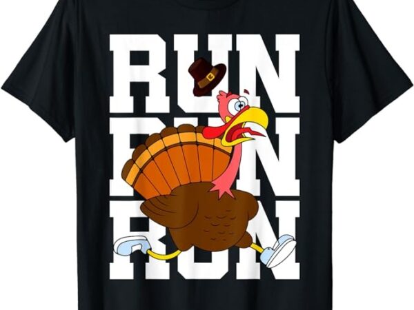 Turkey run costume thanksgiving running turkey trot t-shirt