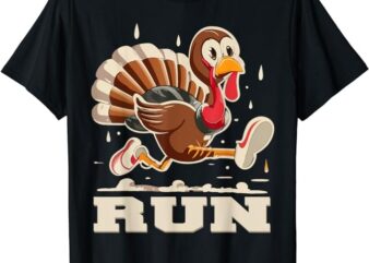 Turkey Run Costume Thanksgiving Running Turkey Trot T-Shirt PNG File