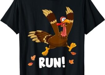 Turkey Run Costume Thanksgiving Running Turkey Trot T-Shirt
