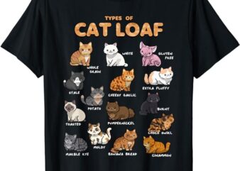 Types of Cat Loaf Shirt Cute Kitten Funny Cat Meme Cat Lover T-Shirt