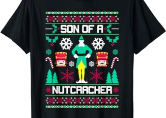 Ugly Christmas Sweater Son of a Nutcracker Novelty T-Shirt