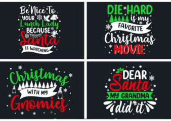 Christmas T-Shirt Typography Vector