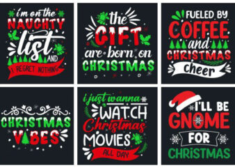 Christmas t shirt typography vector