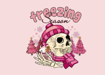 Freezing Season Svg, Pink Christmas Svg, Pink Winter Svg, Pink Santa Svg, Pink Santa Claus Svg, Christmas Svg