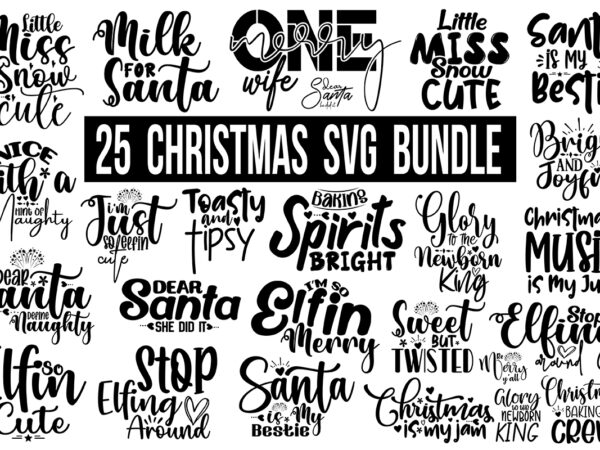 Christmas svg bundle t shirt vector file