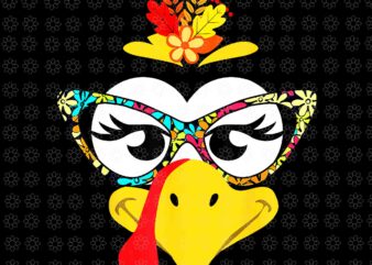 Turkey Face Colorful Floral Sunglasses Png, Funny Thanksgiving Png, Turkey Face, Thanksgiving Day Png