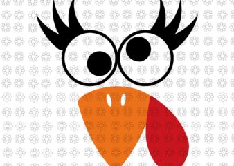Silly Turkey Face Happy Turkey Day Thanksgiving Svg, Face Turkey Svg, Thanksgiving Day Svg, Silly Turkey Svg t shirt template vector