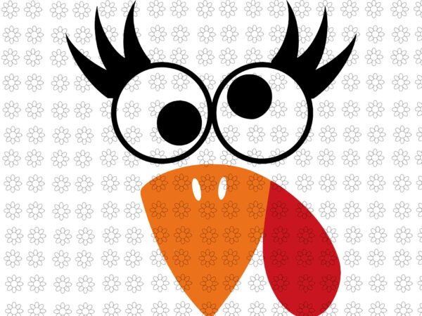 Silly turkey face happy turkey day thanksgiving svg, face turkey svg, thanksgiving day svg, silly turkey svg t shirt template vector