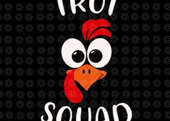 Trot Squad Turkey Svg, Thanksgiving Day Running Svg, Thanksgiving Day Svg, Turkey Svg, Trot Squad Svg t shirt designs for sale
