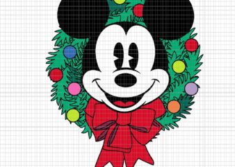 Mickey Mouse Festive Holiday Christmas Svg, Mickey Mouse Svg, Mickey Christmas Svg, Christmas Svg t shirt designs for sale