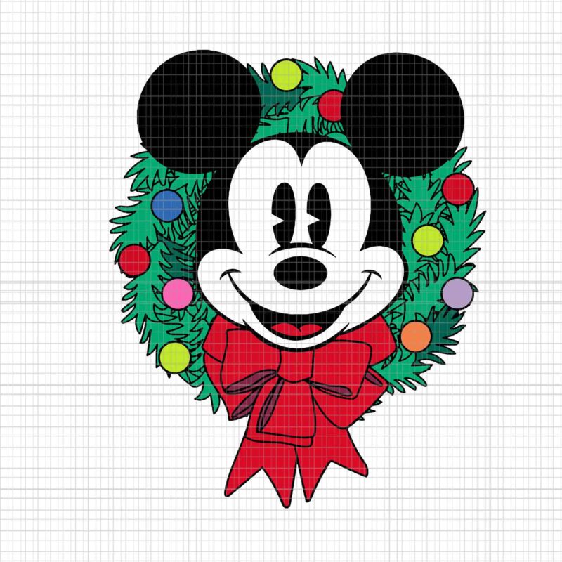Mickey Mouse Festive Holiday Christmas Svg, Mickey Mouse Svg, Mickey Christmas Svg, Christmas Svg