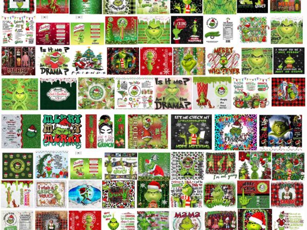 70 grinch christmas tumbler bundle png, grinch bundle tumbler png, pink christmas bundle png, merry, tumbler, grnichmas png