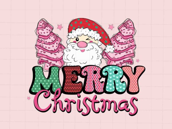 Merry christmas santa svg, pink christmas svg, pink winter svg, pink santa svg, christmas vibes, pink santa claus svg, pink cake svg t shirt designs for sale