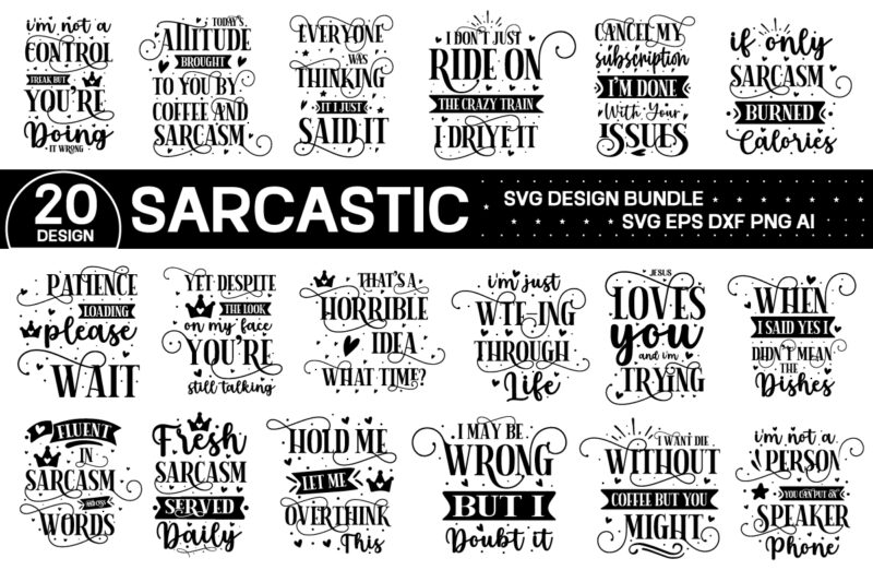 Funny sarcastic svg bundle,Svg Bundle, Svg Files For Cricut, Svg Bundles, Svg For Shirts, Mom Svg, Svgs, Svg File, Svg Designs, Sarcastic Sv