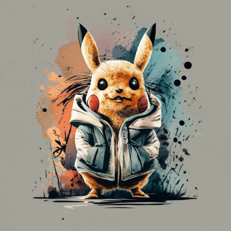 t-shirt design, Pikachu PNG File