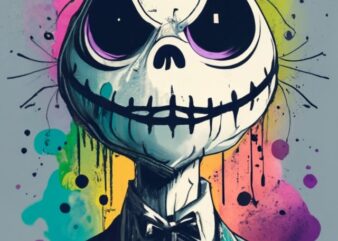 t-shirt design, drawn Skellington PNG File