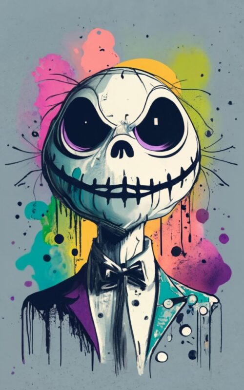 t-shirt design, drawn Skellington PNG File