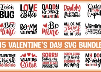 Valentines Day SVG Bundle t shirt vector art