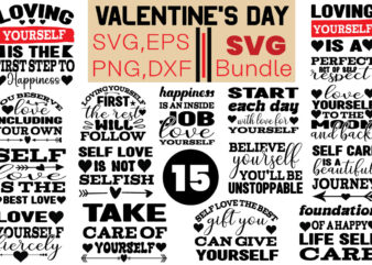 Valentine’s Day T-sahirt Bundle Valentine’s Day SVG Bundle