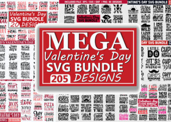 Valentine’s day Mega SVG Bundle