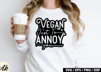 Vegan just to annoy you Retro SVG