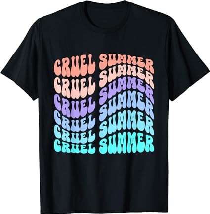 Vintage 70s style cruel summer groovy style t-shirt